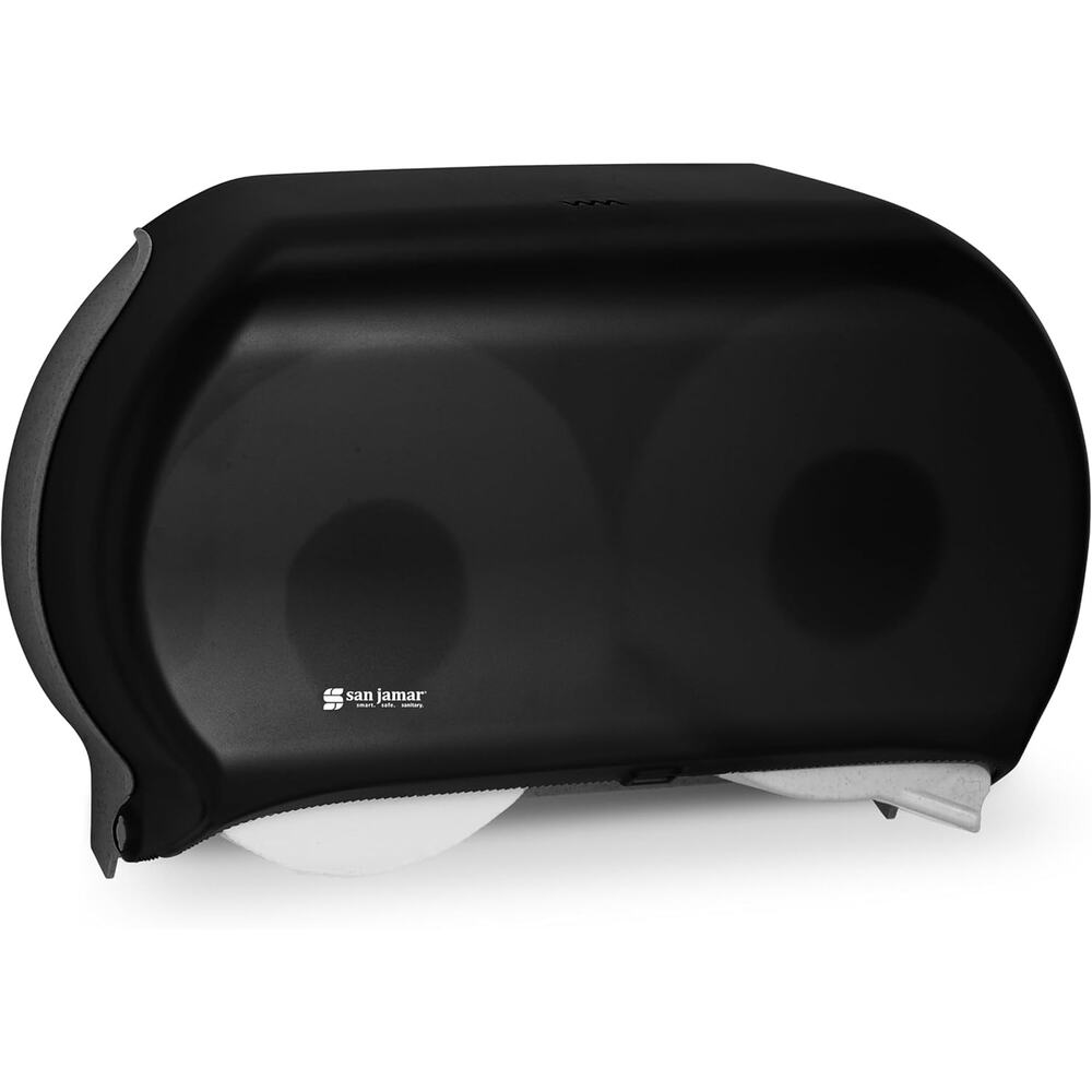 NEW San Jamar - SJMR4000TBK R4000TBK Twin 9" Jumbo Tissue Dispenser, Black Pearl